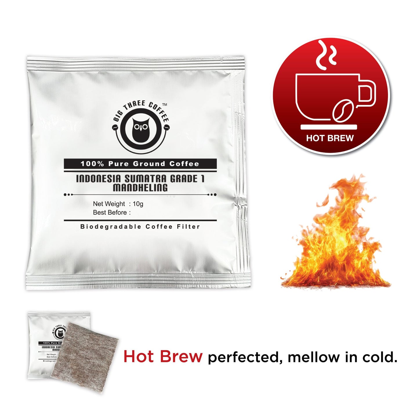 Pure Ground Coffee Bag (15 Sachets)